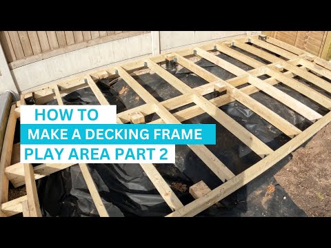 How to build a decking frame.