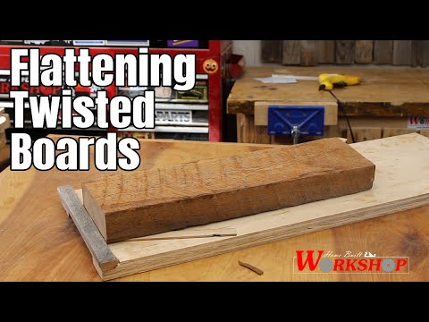 How to Flatten Warped Boards on your Planer (or Drum Sander) | Use this simple sled