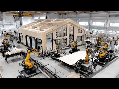 Robots Build Houses Now?! A Futuristic Wooden Home Completed in Just 3 Days!