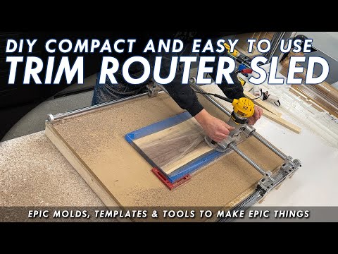 Small Trim Router Sled - Easily Flatten Wood Projects Up To 24" Wide - Crafted Elements