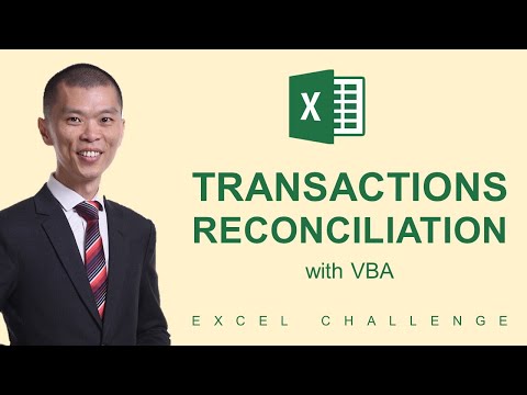 Transaction Reconciliation with Excel VBA | Excel Challenge | Excel Sifu [DOWNLOADABLE FILE]