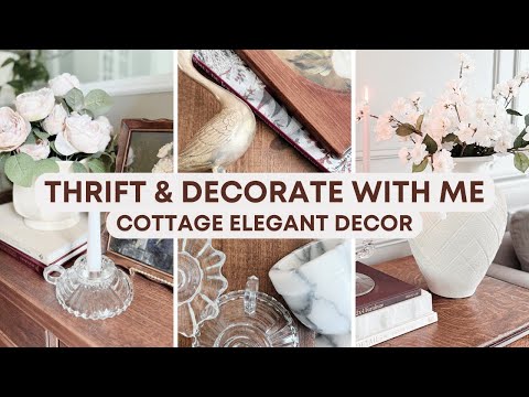 Home Styling Ideas On a Budget | Thrift With Me for Vintage Cottage Decor