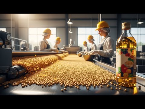 How Soybean Oil Is Made 🌱 Inside a Large Scale Factory Process
