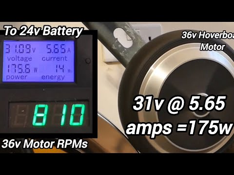 Spin Bike Battery Charger - Conclusive RPM/Power tests using the new epic meter 12v & 24v.