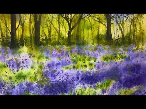 How To Stop Muddying Your Watercolours - Bluebell Woods Tutorial
