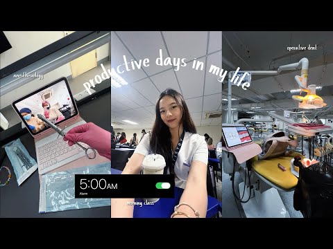 College diaries | productive days in my life: dent student life, buying materials, lab days 👩🏻‍⚕️🦷🎀