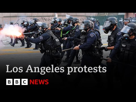 Governor says Donald Trump “hoping for chaos” in LA by deploying National Guard | BBC News