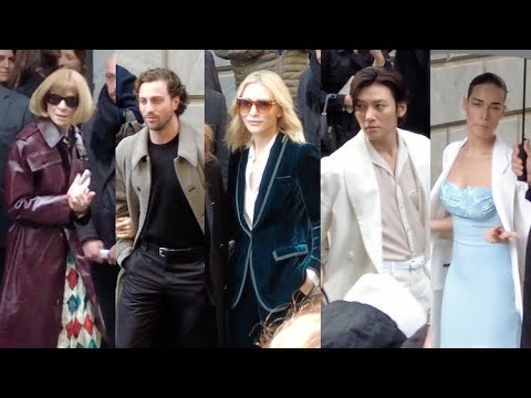 Giorgio Armani Milan Fashion Week 2024-2025 VIP Street Style 4k 60fps