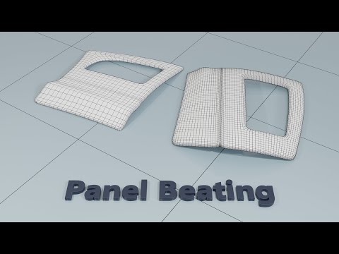 Blender - Loop tools Curve Tool : Panel Beating  - #21 Subdivision Surface Modelling