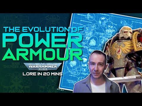 The Evolution of POWER ARMOUR: Every Mark from I to X - Warhammer 40k LORE in 20 mins!