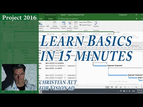 # 1 MS Project 2016 ●  Basics In 15 Minutes  ●  Easy
