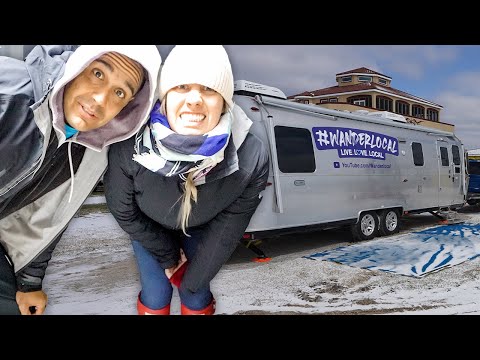 WE’RE FREEZING IN THE AIRSTREAM 🥶 // Winter Storm Camping Fail in Texas with NO POWER!
