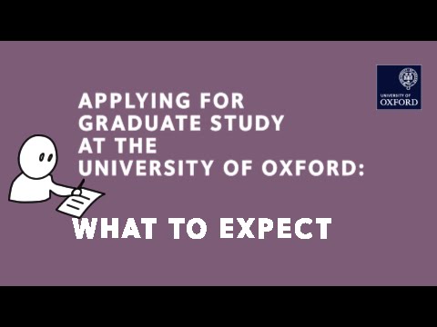 Graduate applications to Oxford: What to expect once you apply