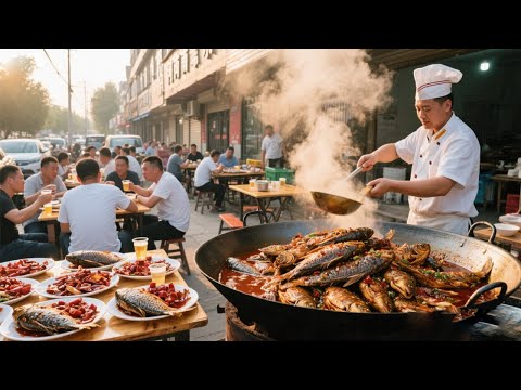 盐城老哥黄河边卖大鲤鱼，南方钓鱼佬都不要的鱼，25一斤土锅土灶土烧法.【舟小九】