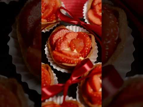 Strawberry Tarts #brilubakery #baking #tarts 🍓