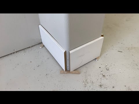 How to cut the baseboard
