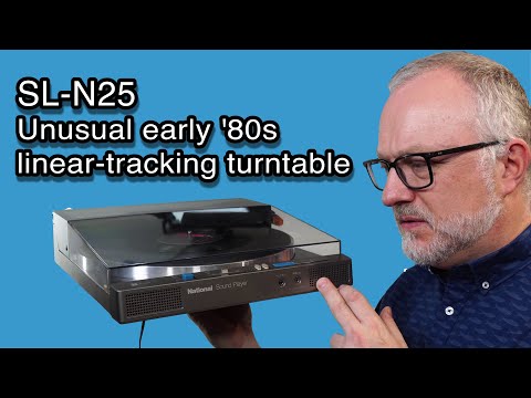 Unusual 1980s 'Technics' linear-tracking turntable (Fix & Demo)