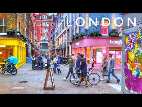 London City Walk - Walking London Soho & Mayfair - Central London View - London Street Walk [4K HDR]