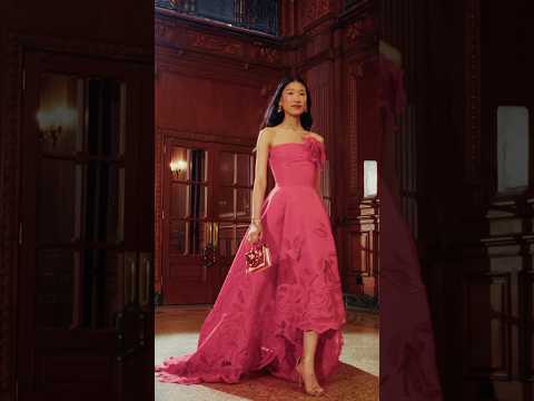 In bloom for the #SaveVeniceBall.Becca Bloom wears the #odlrspring2025 English Rose Gown.