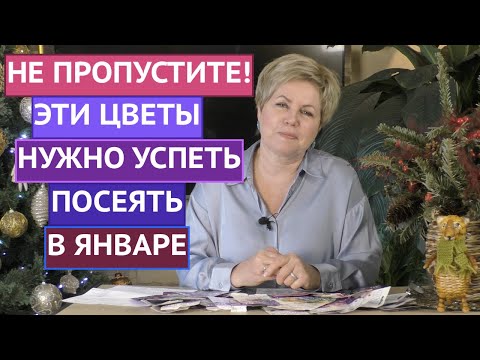ВНИМАНИЕ! КАКИЕ ЦВЕТЫ ПОСЕЯТЬ В ЯНВАРЕ 2022!