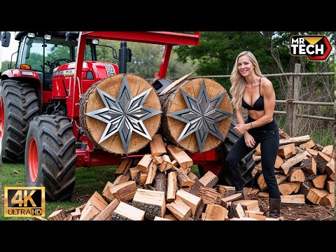 30 Mind-Blowing Firewood Processing Machines in Action! | Homemade Modern Chainsaw Machines #18