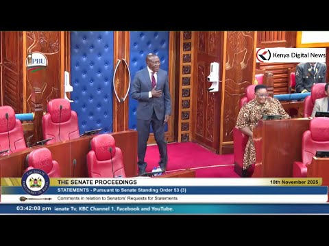 DRAMA in Senate as Speaker Kingi ejects Khalwale out of the Chamber after rulling him out of order