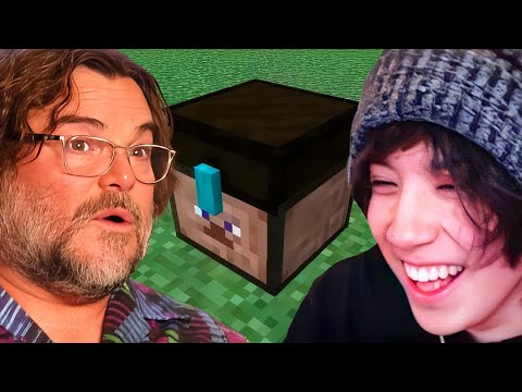 Quackity and Jack Black react to cursed Minecraft