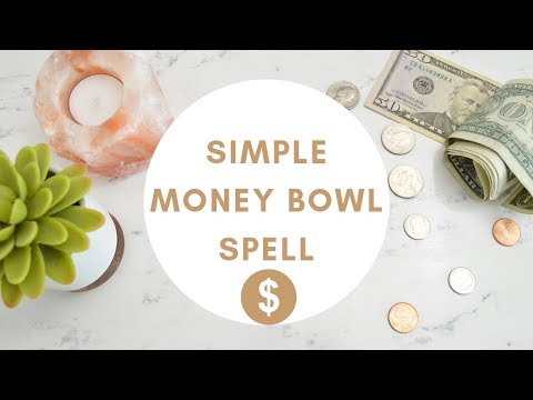 Simple Money Bowl Spell || Spellwork