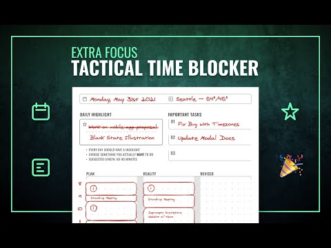 Planning My Day with the Tactical Time Blocker
