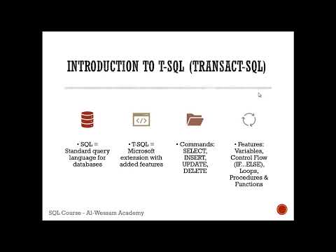 01_كورس SQL Server - المحاضرة الأولى : Introduction & SQL Query Basics