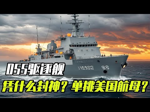 055单挑美国航母？！055为何超神？难道说真找不到他的对手了？【科学火箭叔】