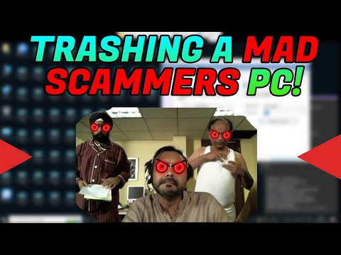 SCAMMER gets MAD when I TRASH his computers FILES!