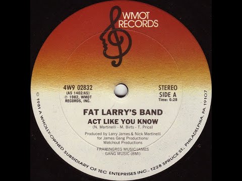 Fat Larry's Band - Act Like You Know