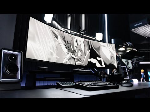 ULTIMATE All Black Dream Desk Setup & Office - Tour 2025