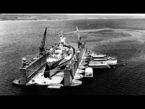 Le Japon Stupéfait Par Les Ateliers Flottants Américains Les Porte-Avions Étaient Réparés Plus