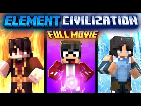 Minecraft But I Survive In ELEMENTAL CIVILIZATION [Full Movie]