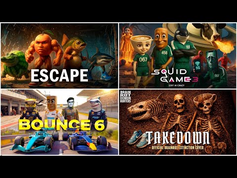 Tiles Hop Brainrot 🤯 | Escape, Squid Game & Bounce Chaos