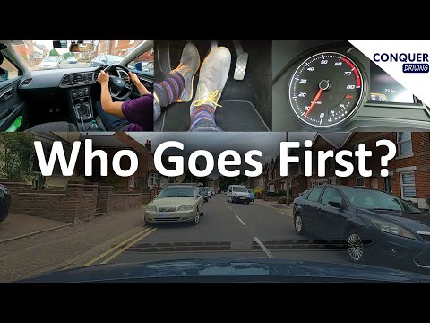 Priority in the UK including Crossroads and Parked Cars