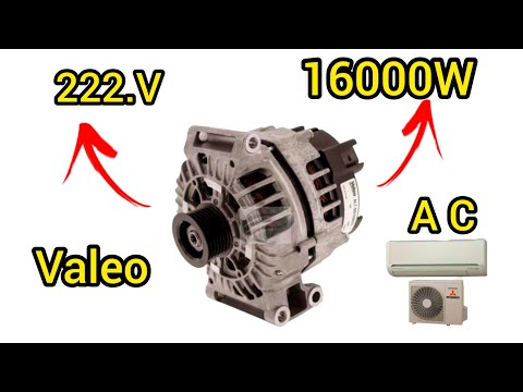 I turn free energy 222.V into.16000W💡with Valeu alternator