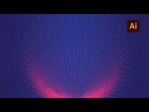 Create abstract futuristic background lines design | Adobe Illustrator tutorial