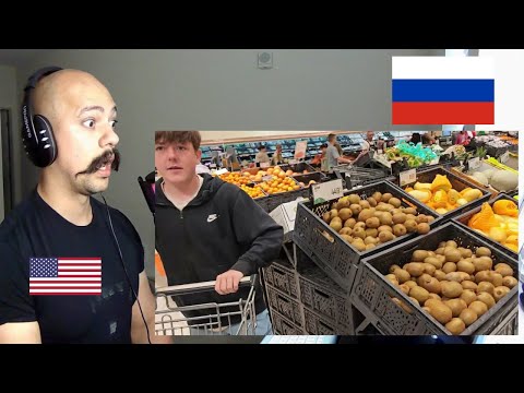 Russian supermarket after sanctions | I took my son grocery shopping | реакция иностранцев на россию