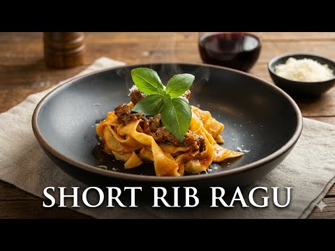Braised Short Rib Red Sauce With Fresh Pappardelle