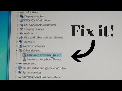 How to fix missing driver for Bluetooth Peripheral Device