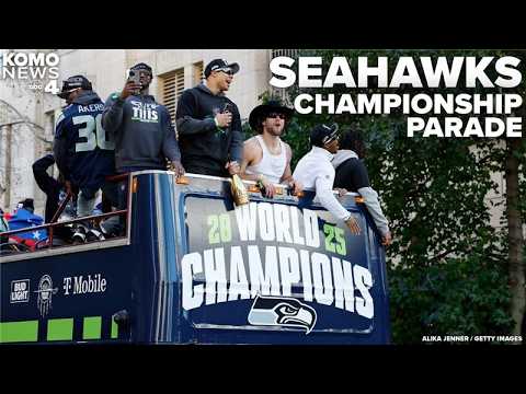 Seahawks celebrate 2nd Super Bowl title with Lumen Field trophy rally and 2-mile parade