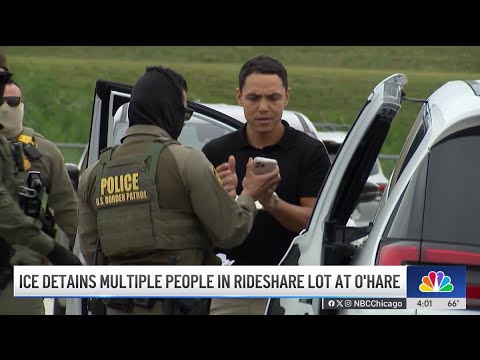 Several people detained by ICE agents at O'Hare Airport rideshare parking lot