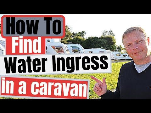 how to find water ingress and damp in a caravan.