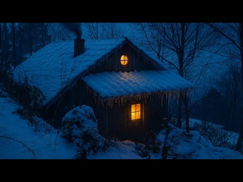 Caught in a Snowstorm in an Abandoned Log Cabin - Best Abandoned House Hiding Videos of 2025