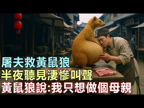 民間故事：屠夫救黃鼠狼，半夜聽見淒慘叫聲，黃鼠狼說：我只想做個母親