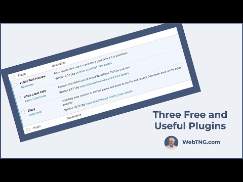 Three Free and Useful Plugins