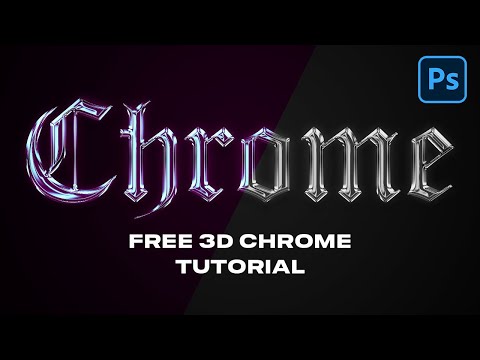 How to 3D Chrome Text Effect in Photoshop [FREE PSD] Beginner friendly
